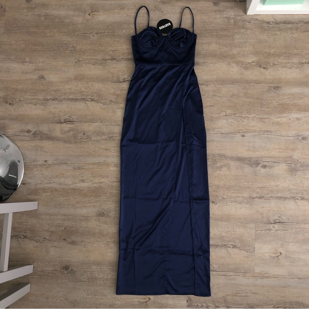 Elegant Navy Blue Maxi Dress